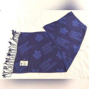 Toronto Maple Leafs Hockey Winter Scarf w/ Fringe NHL Sports  Unisex